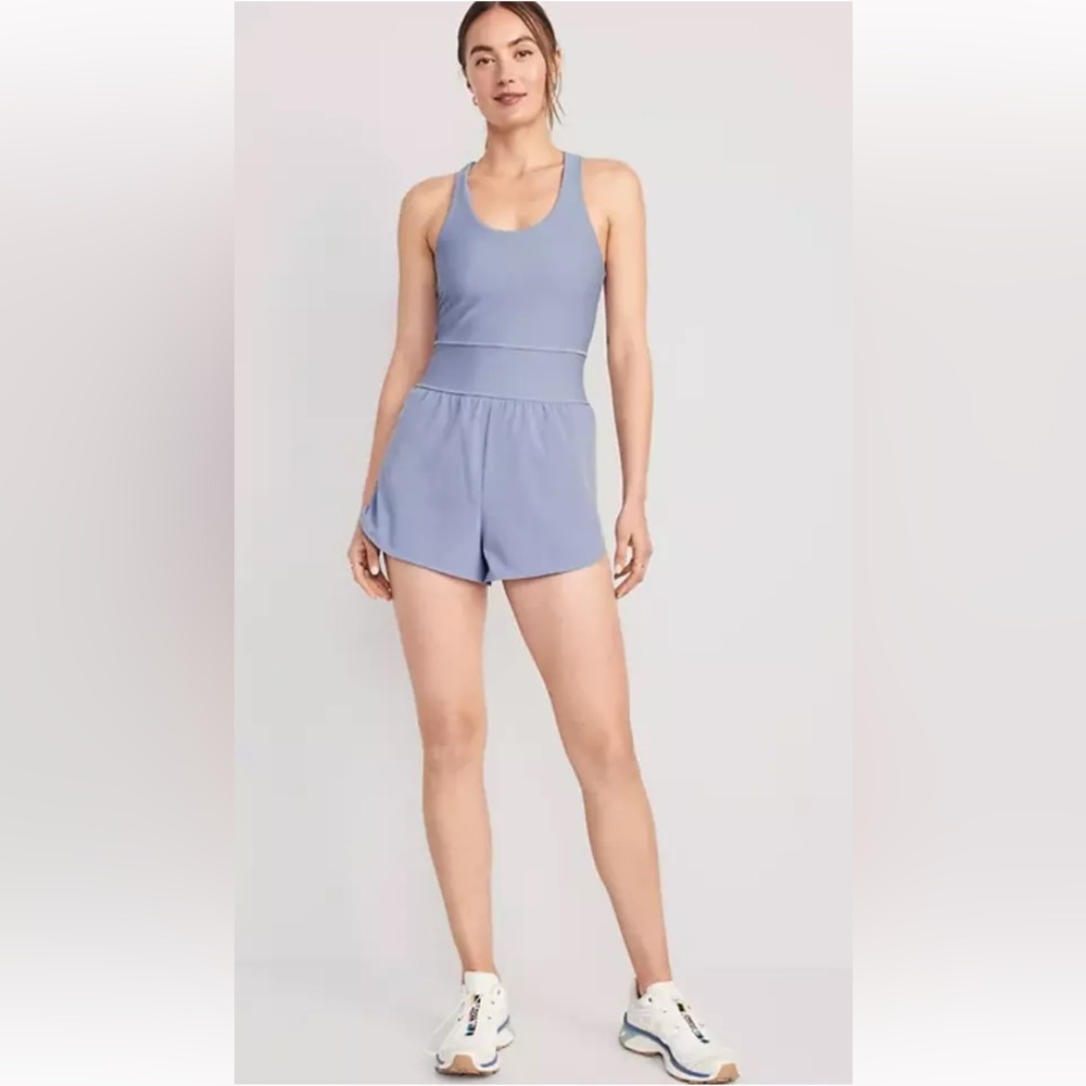 Old Navy Sleeveless PowerSoft 2-in-1 Dolphin-Hem Performance Run Romper - 3XL